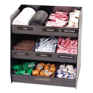 Vertiflex® Commercial Grade Vertical Condiment Organizer, 14 1-2w X 11 3-4d X 15h, Black freeshipping - TVN Wholesale